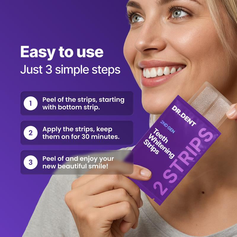  Purple Teeth Whitening Strips 