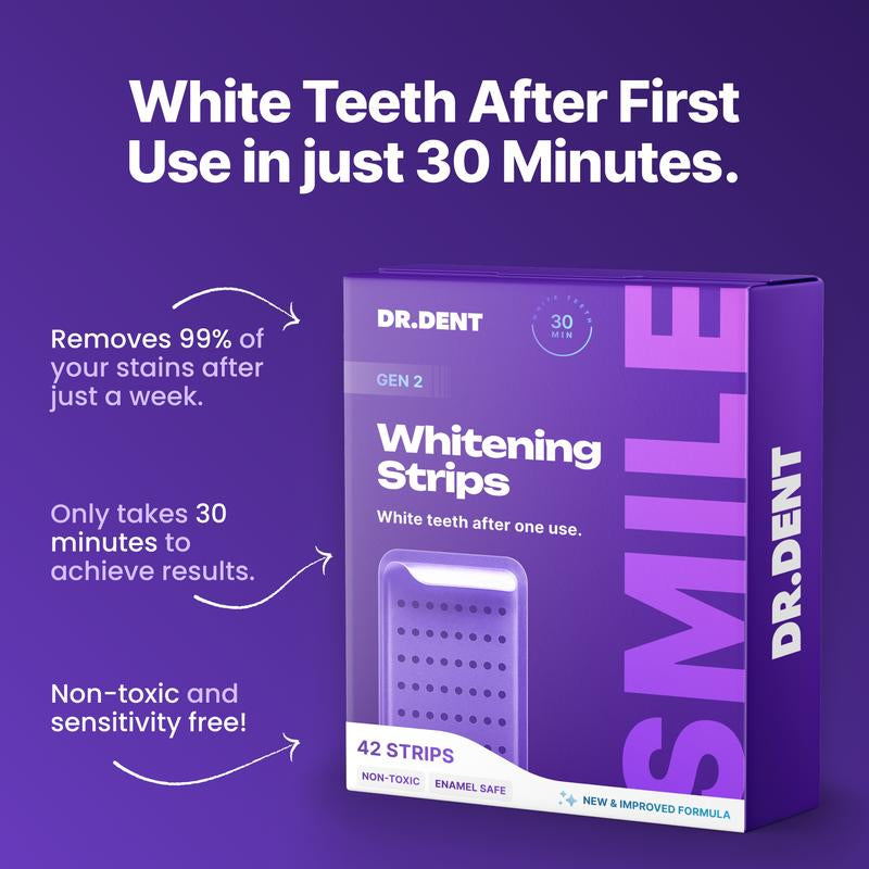  Purple Teeth Whitening Strips 