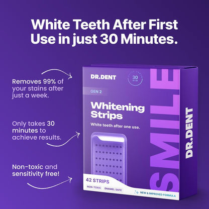  Purple Teeth Whitening Strips 