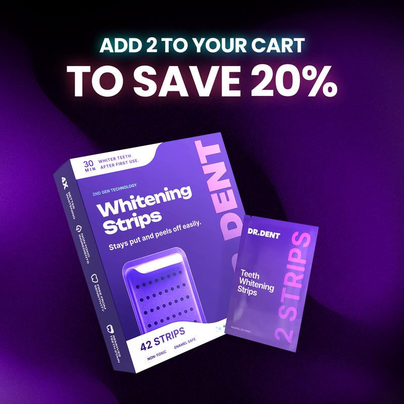  Purple Teeth Whitening Strips 